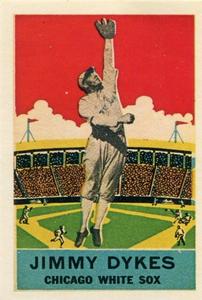 1933 DeLong Gum (R333) (reprint) #18 Jimmie Dykes Front