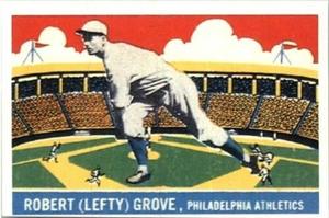 1933 DeLong Gum (R333) (reprint) #23 Lefty Grove Front