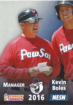 2016 Dunkin' Donuts NESN Pawtucket Red Sox #NNO Kevin Boles Front