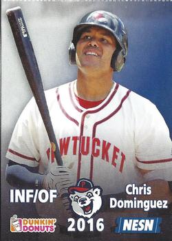 2016 Dunkin' Donuts NESN Pawtucket Red Sox #NNO Chris Dominguez Front
