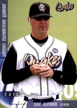 2010 Grandstand Rancho Cucamonga Quakes #NNO Dan Ricabal Front