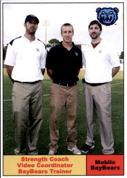 2010 Mobile BayBears #NNO Team Personnel (Vaughn Robinson / Jeff Johnson / Ryan DiPanfilo) Front