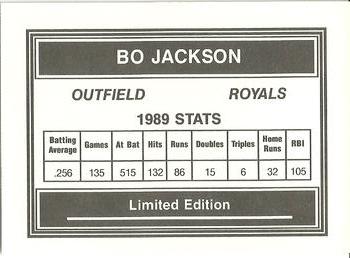 1990 Stadium News Limited Edition (unlicensed) #NNO Bo Jackson Back