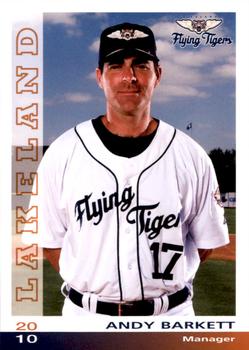 2010 Grandstand Lakeland Flying Tigers #NNO Andy Barkett Front
