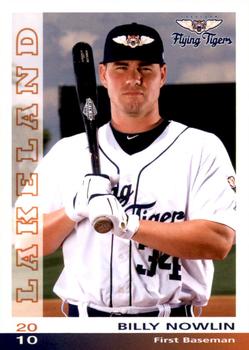 2010 Grandstand Lakeland Flying Tigers #NNO Billy Nowlin Front