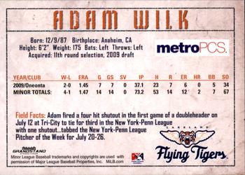 2010 Grandstand Lakeland Flying Tigers #NNO Adam Wilk Back