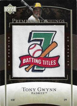2007 Upper Deck Premier - Premier Stitchings Platinum #PS-53 Tony Gwynn Front