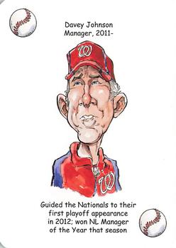 2013 Hero Decks Washington Senators & Nationals Baseball Heroes Playing Cards #NNO Davey Johnson Front