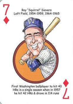 2013 Hero Decks Washington Senators & Nationals Baseball Heroes Playing Cards #7♦ Roy Sievers Front