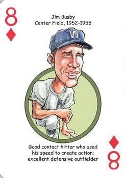 2013 Hero Decks Washington Senators & Nationals Baseball Heroes Playing Cards #8♦ Jim Busby Front