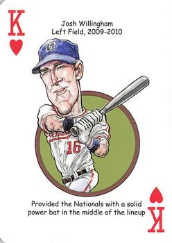 2013 Hero Decks Washington Senators & Nationals Baseball Heroes Playing Cards #K♥ Josh Willingham Front
