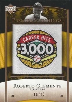 2007 Upper Deck Premier - Premier Stitchings Gold #PS-13 Roberto Clemente Front
