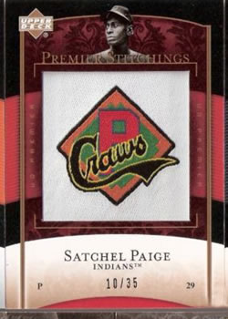 2007 Upper Deck Premier - Premier Stitchings Gold #PS-39 Satchel Paige Front