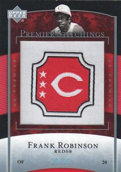 2007 Upper Deck Premier - Premier Stitchings Gold #PS-76 Frank Robinson Front