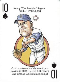 2016 Hero Decks Detroit Tigers Baseball Heroes Playing Cards #10♠ Kenny Rogers Front