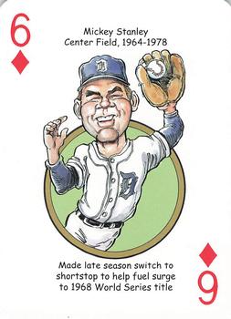 2016 Hero Decks Detroit Tigers Baseball Heroes Playing Cards #6♦ Mickey Stanley Front