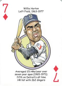2016 Hero Decks Detroit Tigers Baseball Heroes Playing Cards #7♦ Willie Horton Front