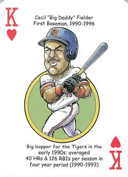 2016 Hero Decks Detroit Tigers Baseball Heroes Playing Cards #K♥ Cecil Fielder Front
