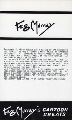 1975 Feg Murray's Cartoon Greats #NNO Feg Murray Front