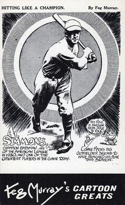 1975 Feg Murray's Cartoon Greats #NNO Al Simmons Front