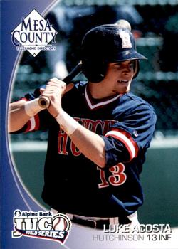 2010 JUCO World Series Hutchinson Community College Blue Dragons #NNO Luke Acosta Front