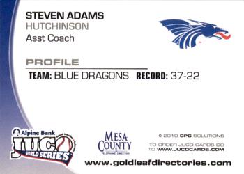 2010 Juco World Series Hutchinson Blue Dragons #NNO Steven Adams Back