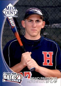 2010 Juco World Series Hutchinson Blue Dragons #NNO Brad Parsons Front