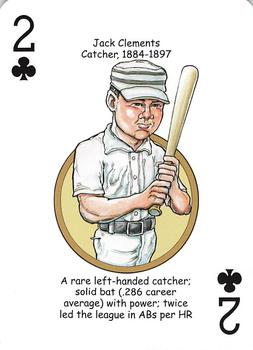 2013 Hero Decks Philadelphia Phillies Baseball Heroes Playing Cards #2♣ Jack Clements Front