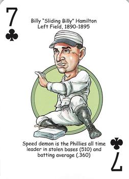 2013 Hero Decks Philadelphia Phillies Baseball Heroes Playing Cards #7♣ Billy Hamilton Front