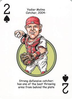 2020 Hero Decks St. Louis Cardinals Baseball Heroes Playing Cards #2♠ Yadier Molina Front