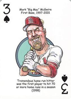2020 Hero Decks St. Louis Cardinals Baseball Heroes Playing Cards #3♠ Mark McGwire Front