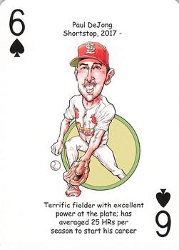 2020 Hero Decks St. Louis Cardinals Baseball Heroes Playing Cards #6♠ Paul DeJong Front