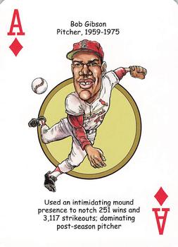 2020 Hero Decks St. Louis Cardinals Baseball Heroes Playing Cards #A♦ Bob Gibson Front