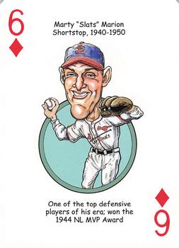 2020 Hero Decks St. Louis Cardinals Baseball Heroes Playing Cards #6♦ Marty Marion Front