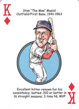 2020 Hero Decks St. Louis Cardinals Baseball Heroes Playing Cards #K♦ Stan Musial Front