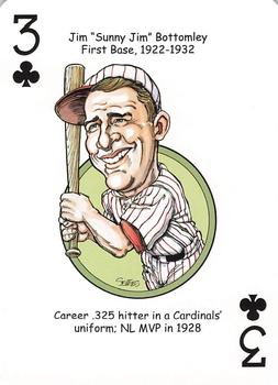 2020 Hero Decks St. Louis Cardinals Baseball Heroes Playing Cards #3♣ Jim Bottomley Front