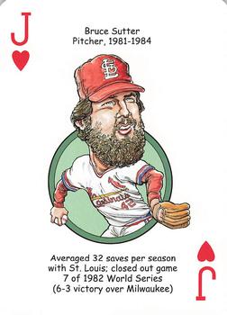 2020 Hero Decks St. Louis Cardinals Baseball Heroes Playing Cards #J♥ Bruce Sutter Front