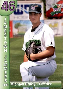 2010 Jamestown Jammers #NNO Michael Brady Front