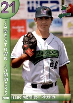 2010 Jamestown Jammers #NNO Isaac Morales Front