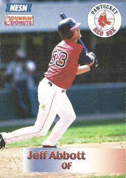 2002 Dunkin' Donuts Pawtucket Red Sox #NNO Jeff Abbott Front
