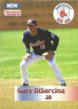 2002 Dunkin' Donuts Pawtucket Red Sox #NNO Gary DiSarcina Front