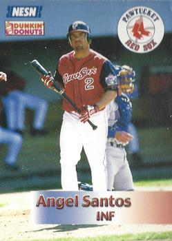 2002 Dunkin' Donuts Pawtucket Red Sox #NNO Angel Santos Front