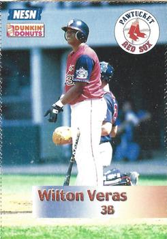 2002 Dunkin' Donuts Pawtucket Red Sox #NNO Wilton Veras Front