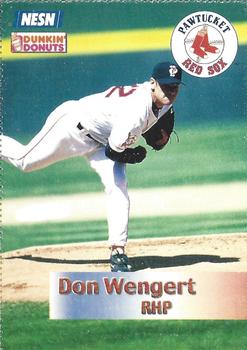2002 Dunkin' Donuts Pawtucket Red Sox #NNO Don Wengert Front