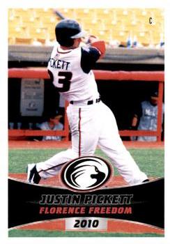 2010 Florence Freedom #NNO Justin Pickett Front
