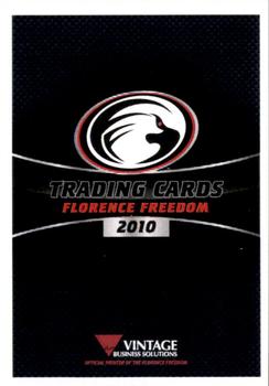 2010 Florence Freedom #NNO Header Card Front