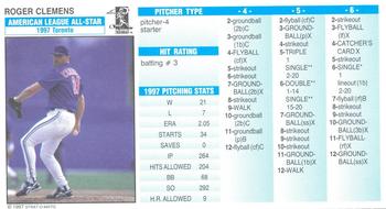 1997 Strat-O-Matic All-Stars #NNO Roger Clemens Front
