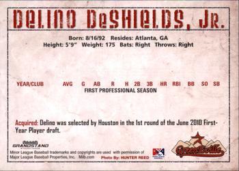 2010 Grandstand Greeneville Astros #NNO Delino DeShields Jr. Back