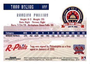 2010 Grandstand Eastern League All-Star Game Eastern Division #NNO Tagg Bozied Back