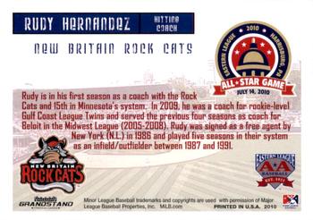 2010 Grandstand Eastern League All-Star Game Eastern Division #NNO Rudy Hernandez Back